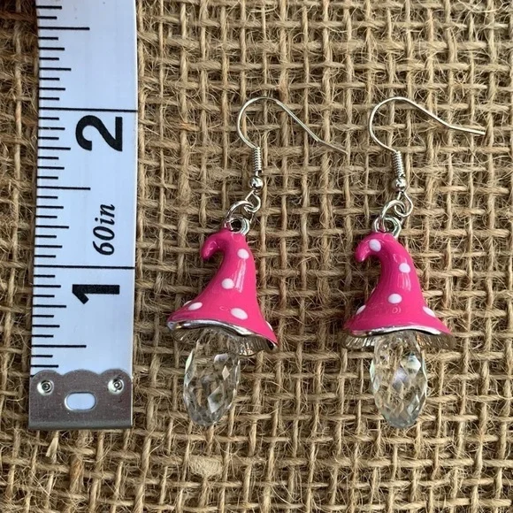 Nwt Handmade Mushroom Earrings - Picture 3 of 3